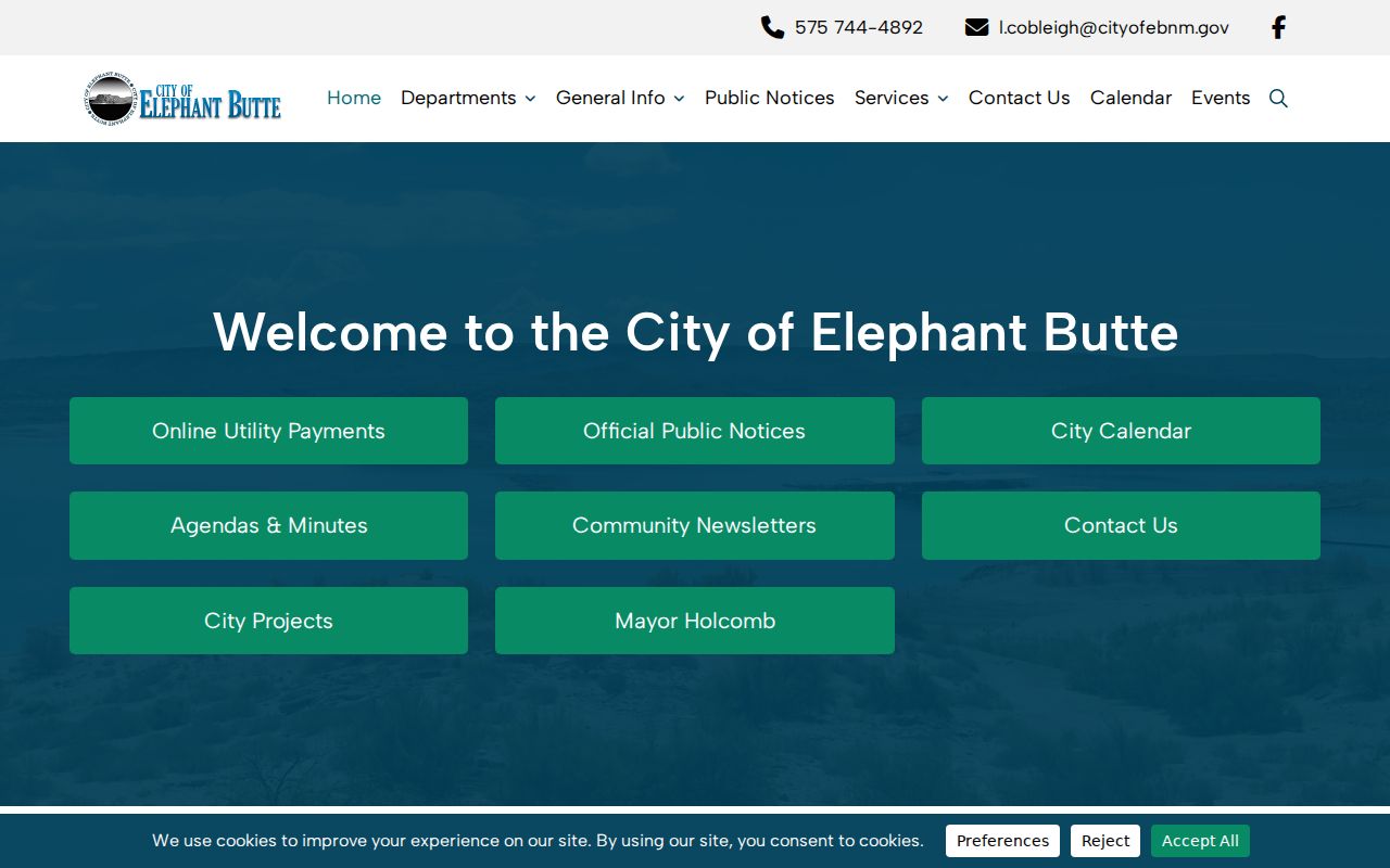Sierra County Elephant Butte court record city portal and administrative contact context